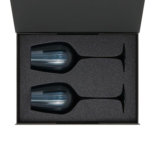 Подарочный набор 2 бокала для вина Тоскана (Toscana) в черной коробке