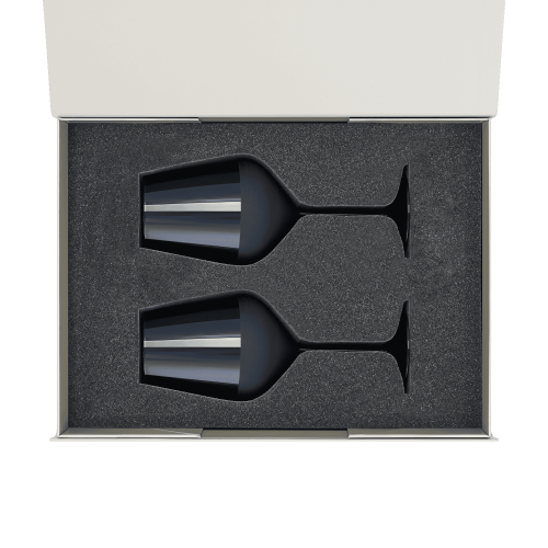 Подарочный набор 2 бокала для вина Сапфир (Sapphire) в серой коробке