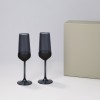 Подарочный набор 2 бокала для шампанского Блэк Эдишн (Black Edition) в серой коробке