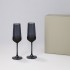 Подарочный набор 2 бокала для шампанского Блэк Эдишн (Black Edition) в серой коробке