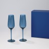Подарочный набор 2 бокала для шампанского Тоскана (Toscana) в синей коробке Подарочный набор 2 бокала для шампанского Тоскана (Toscana) в синей коробке
