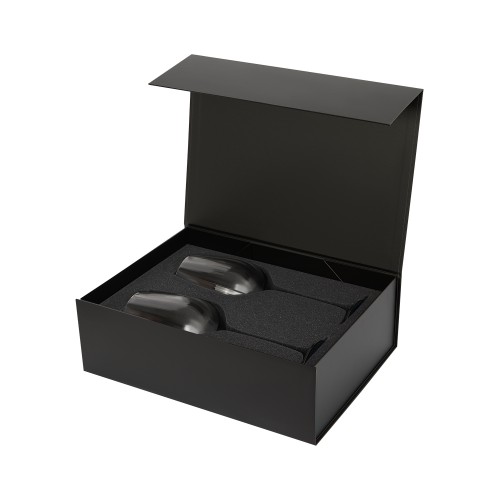 Подарочный набор 2 бокала для вина Бланш (Blanche) в черной коробке