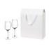 Подарочный набор 2 бокала для вина Бланш (Blanche) в большом подарочном пакете