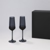 Подарочный набор 2 бокала для шампанского Блэк Эдишн (Black Edition) в черной коробке