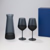 Подарочный набор декантер + 2 бокала для вина Блэк Эдишн (Black Edition) в синей коробке