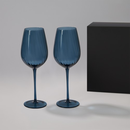 Подарочный набор 2 бокала для вина Тоскана (Toscana) в черной коробке