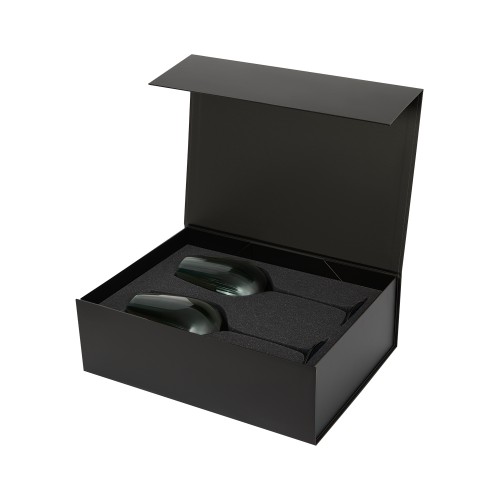 Подарочный набор 2 бокала для вина Капри (Capri) в черной коробке