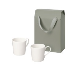 Подарочный набор Сиена (Siena) в коробке-пакете (две фарфоровых кружки)