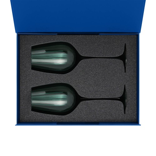 Подарочный набор 2 бокала для вина Капри (Capri) в синей коробке