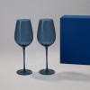 Подарочный набор 2 бокала для вина Тоскана (Toscana) в синей коробке