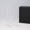 Подарочный набор 2 бокала для шампанского Бланш (Blanche) в черной коробке
