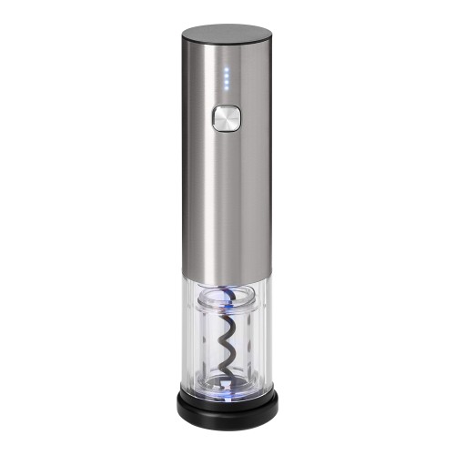 Набор для вина с электрическим штопором Винтаро (Vintaro), серебряный