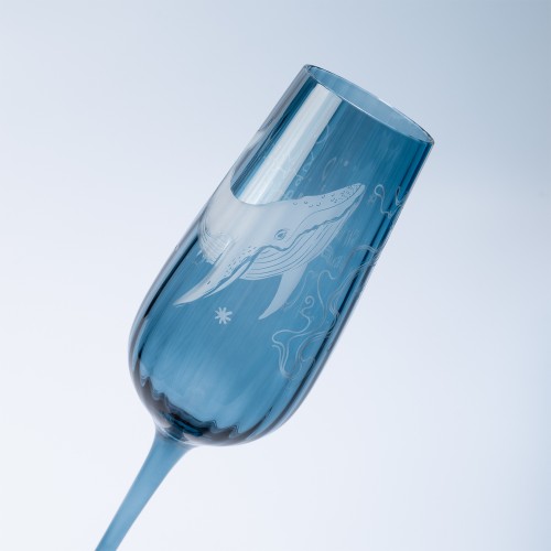 Бокал для шампанского Тоскана (Toscana), синий