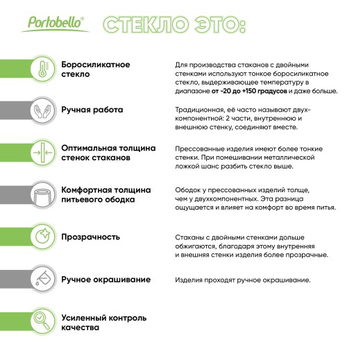 Стакан стеклянный с двойными стенками Лунго (Lungo)