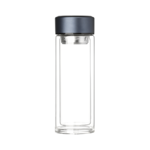 Бутылка стеклянная с двойными стенками Aravia, синяя