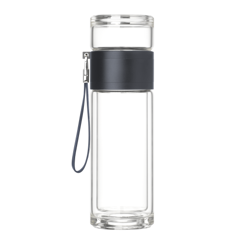 Бутылка стеклянная с двойными стенками Терсо (Terso), синяя