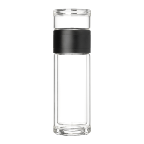 Бутылка стеклянная с двойными стенками Terso, черная