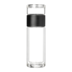 Бутылка стеклянная с двойными стенками Терсо (Terso), черная