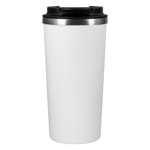 Термокружка вакуумная Палермо (Palermo), белая, зернистое покрытие