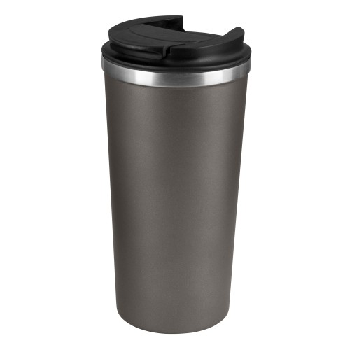 Термокружка вакуумная Palermo, серая, матовая поверхность