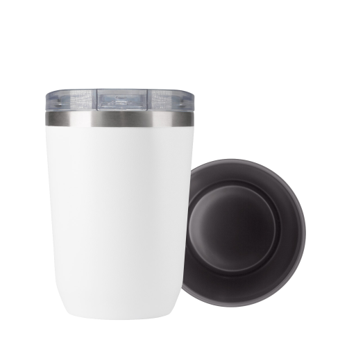 Термокружка вакуумная с керамическим покрытием Арктик (Arctic), белый/серый