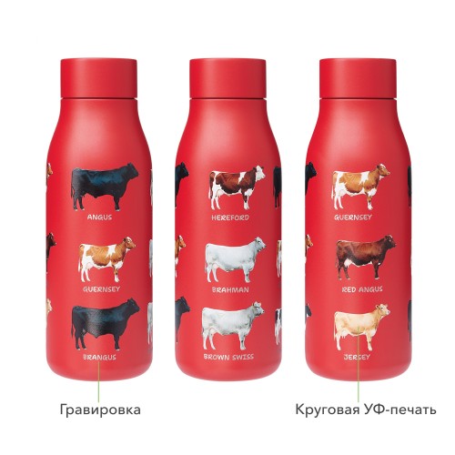 Термобутылка вакуумная герметичная Севилла (Sevilla), красная