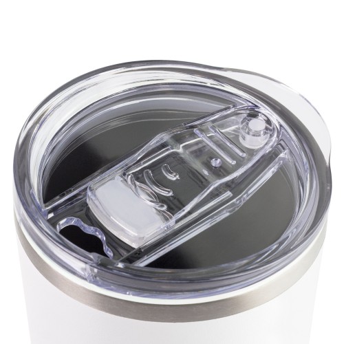 Термокружка вакуумная с керамическим покрытием Арктик (Arctic), белый/серый