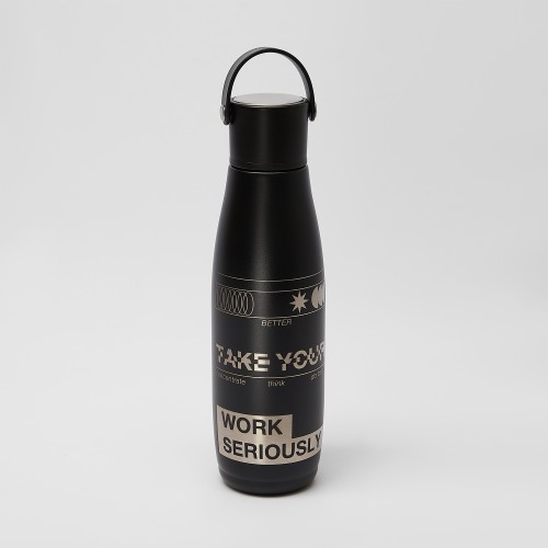 Термобутылка вакуумная герметичная Боска (Bosca), черная