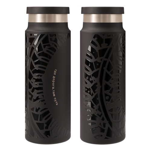 Термобутылка вакуумная герметичная Allegra, черная