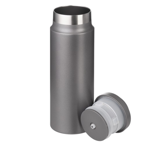 Термобутылка вакуумная герметичная Allegra, серая