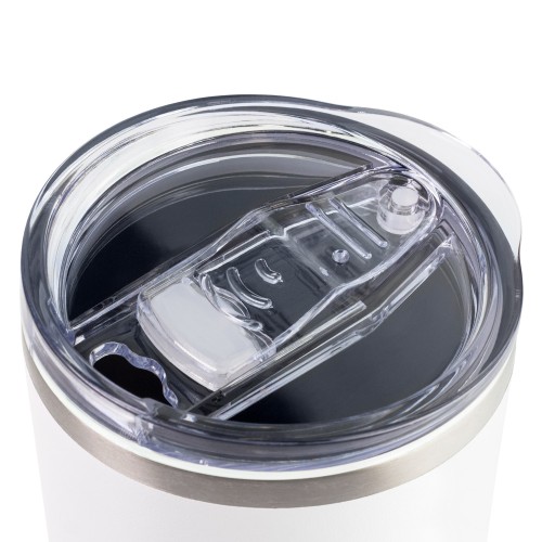 Термокружка вакуумная с керамическим покрытием Арктик (Arctic), белый/синий