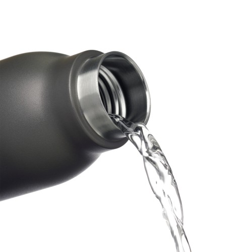 Термобутылка вакуумная герметичная Соренто (Sorento), серая, гладкое покрытие