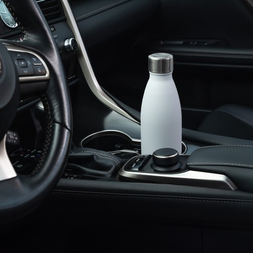 Термобутылка вакуумная герметичная Fresco, оранжевая, гладкое покрытие