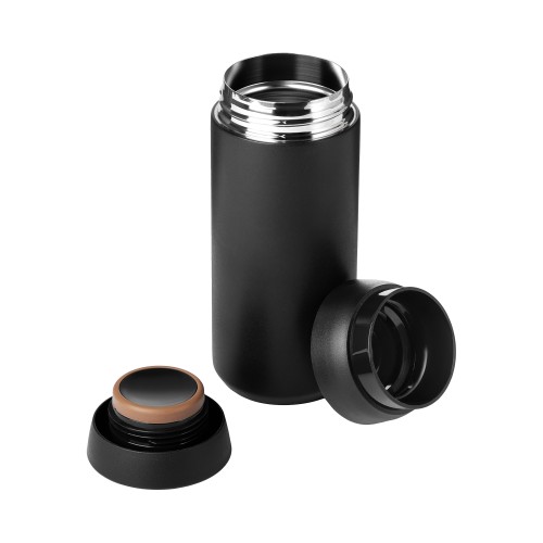 Термобутылка вакуумная герметичная Грейс (Grace), черная