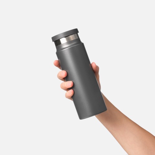Термобутылка вакуумная герметичная Allegra, серая