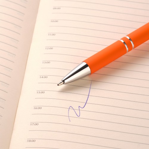 Шариковая ручка Альфа (Alpha), оранжевая