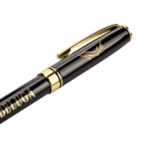 Шариковая ручка Тесоро (Tesoro), черная/позолота