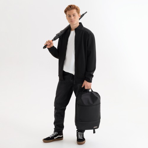 Бизнес рюкзак Альтер (Alter) с USB разъемом, черный