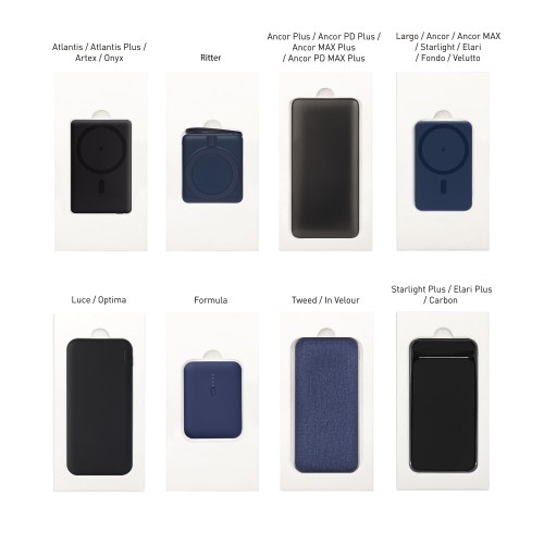 Подарочная коробка с ложементом для ежедневника, ручки и аккумулятора, синяя (под съемные ложементы)