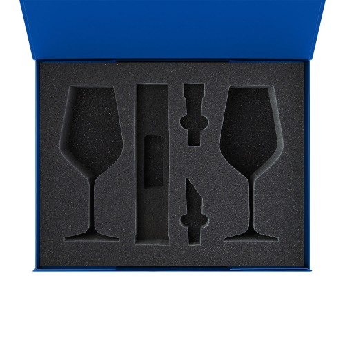 Ложемент под 2 бокала для вина + набор для вина Сакраменто (Sacramento) в большую коробку-трансформер (арт. 695722)