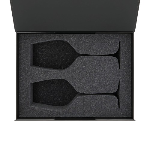 Ложемент под 2 бокала для вина (рифленое стекло) в среднюю коробку-трансформер (арт. 695721)