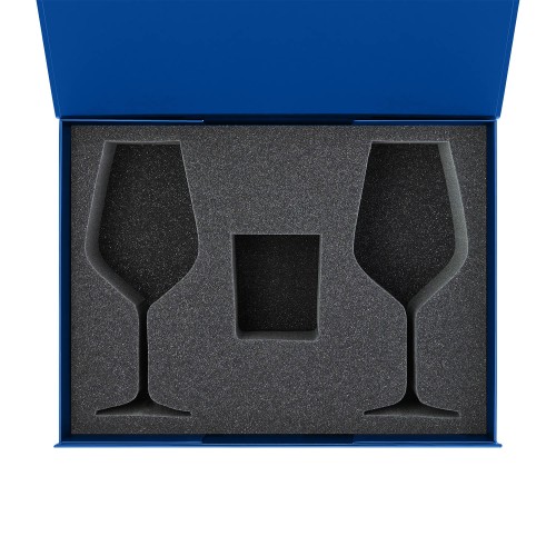 Ложемент под свечу Энигма (Enigma) + 2 бокала для вина в среднюю коробку-трансформер (арт. 695721)