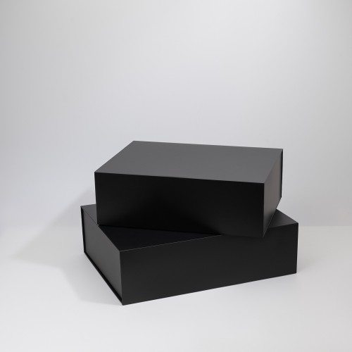 Подарочная коробка-трансформер средняя, черная