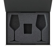 Ложемент под свечу Энигма (Enigma) + 2 бокала для вина в среднюю коробку-трансформер (арт. 695721)