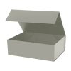 Подарочная коробка-трансформер средняя, серая Подарочная коробка-трансформер средняя, серая