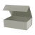 Подарочная коробка-трансформер средняя, серая