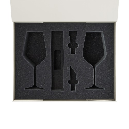 Ложемент под 2 бокала для вина + набор для вина Сакраменто (Sacramento) в большую коробку-трансформер (арт. 695722)