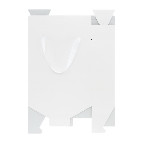 Подарочная коробка-пакет универсальная большая, белая