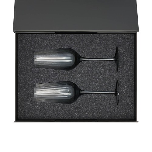 Ложемент под 2 бокала для шампанского (рифленое стекло) в среднюю коробку-трансформер (арт. 695721)