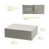 Подарочная коробка-трансформер средняя, серая